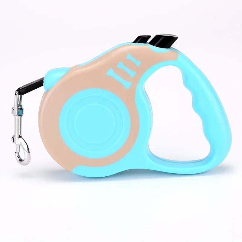 Einziehbare Hundeleine von YOUSE mit ergonomischem Griff – 3m oder 5m Rollleine für kleine Hunde und Katzen.