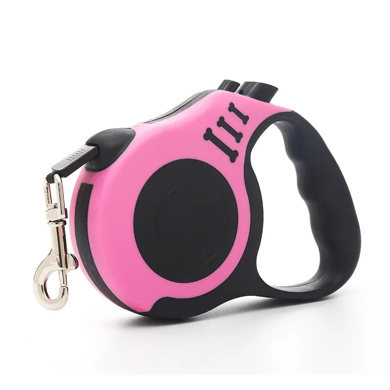 Einziehbare Hundeleine von YOUSE mit ergonomischem Griff – 3m oder 5m Rollleine für kleine Hunde und Katzen.